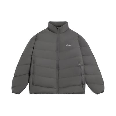 Мужская зимняя пуховая куртка Li Ning серии Training, дорожно-серая, AYMS267-3