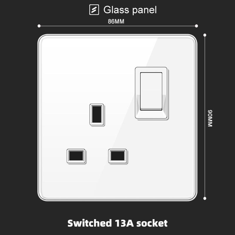 Двойная настенная розетка Hong Kong & Macau 13A Тип C (UK) + USB, Белая, Сертифицированная
