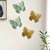 1PC/3PC Craft Hanging Ornaments Bedroom Wall-Mounted Statue European 3D Butterfly Wall Hanging Vintage Multiple Options Available