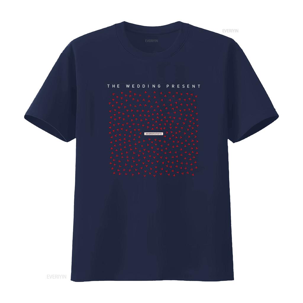 Retro 8 bit Pixel The Wedding Present Red Heart Allover Print Music Fans Casual T Shirt vintage Slightly
