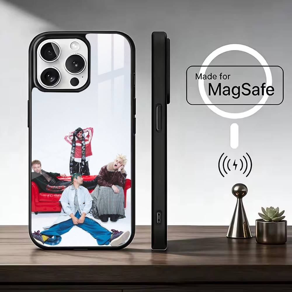 Чехол для телефона 5 Seconds of Summers 5SOS для iPhone 17, 16, 15, 14, 13, 12, 11 Plus, Pro Max Магнитный для Magsafe Беспроводной зарядки