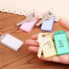10Pcs Plastic Transparent Clamshell Key Tag Classification Label