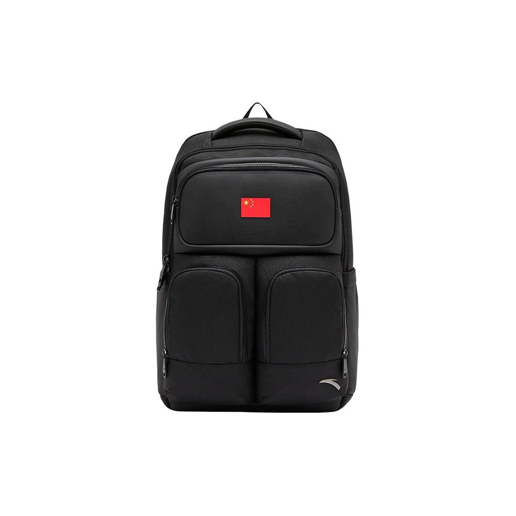 New Anta Nylon Backpack Unisex Black 492440102-1
