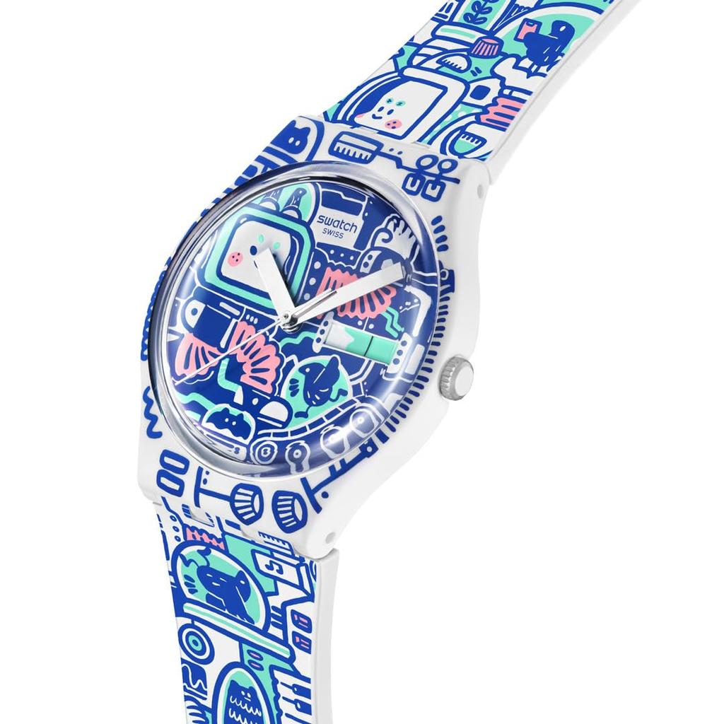 Swatch B-BOT SO28Z702 White Wristwatch