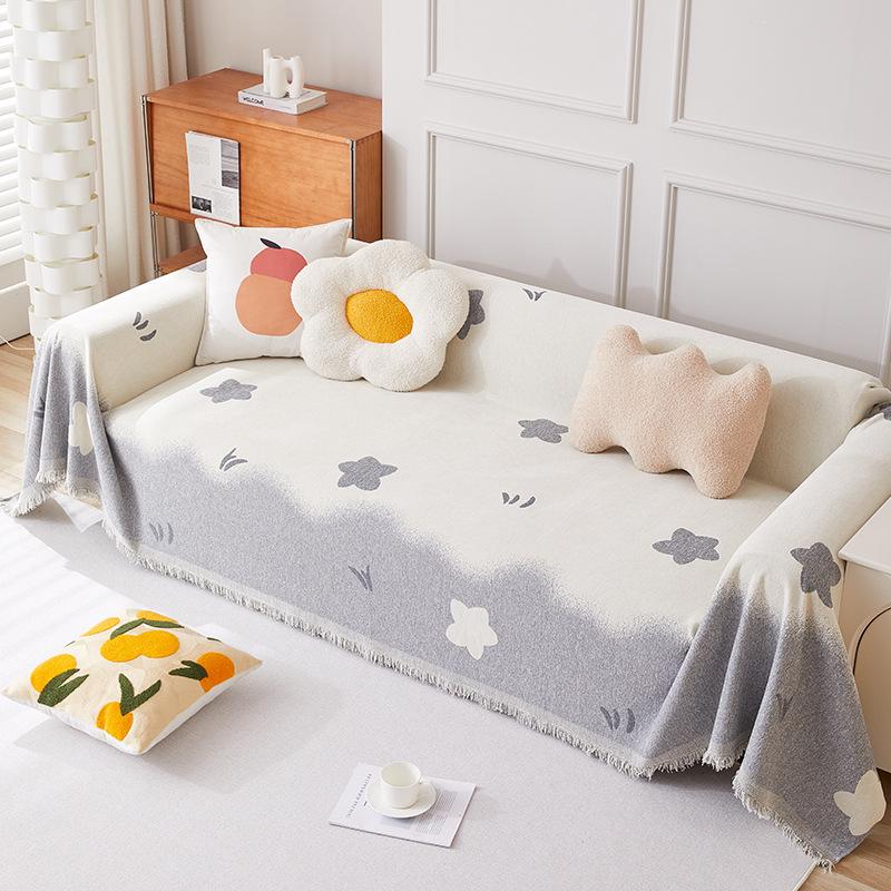 Ткань для покрытия дивана, полностью обернутая синельной жаккардовой пряжей, тканая, мягкая, удобная, мягкая, износостойкая, двусторонняя, пригодна для использования.