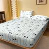 1 Cartoon Cute Animal Dog Printed Matte Fitted Sheet, Bedroom Printed Bed Cover, Bedding (Excluding Pillowcases)