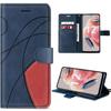 Case - E.F.CONNECTION - For Xiaomi Redmi Note 12 4G - Navy Blue - Shockproof - Wallet and Foldable Stand