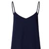 Hanro Cotton Silk Spaghetti Dress Deep Navy 74813 