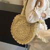 Летняя модная женская сумка на плечо большой емкости для пляжного отдыха из соломы