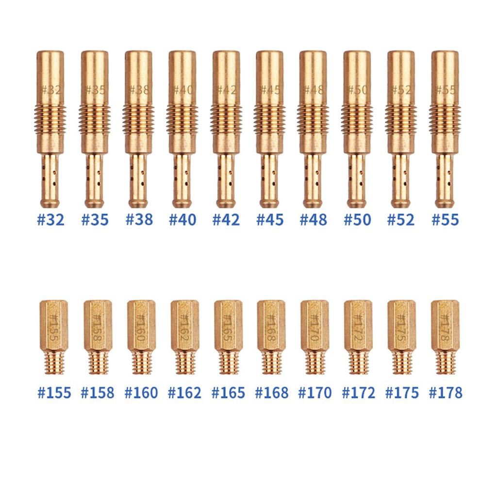 30x Slow Jets Carburetor Main Jet Kit Professional Parts Motorbike Accessories