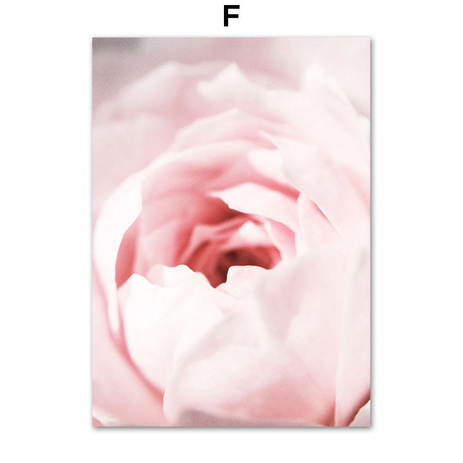 Розовый Перо Пион Цветок Фламинго Хлопок Плакаты И Принты Холст Картина Скандинавские Настенные Картины Для Гостиной Домашний Декор