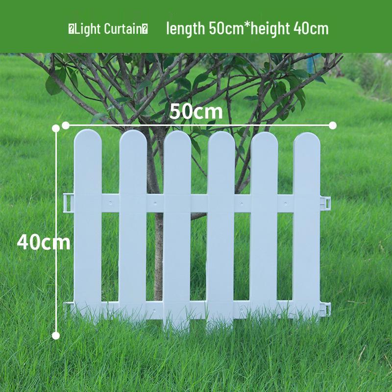 Пластиковый штакетник двойного назначения для сада, цветника, двора или школы