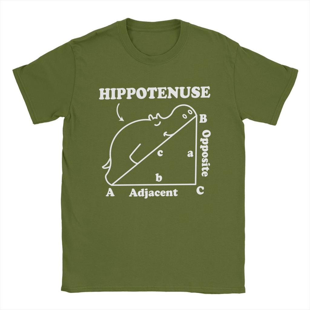 Новинка Гипотенуза Гипотенуза Математическая игра слов Футболка для мужчин Футболка из чистого хлопка Футболка с коротким рукавом Идея для подарка Одежда