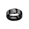 12 Zodiac Ring Aries Taurus Gemini Cancer Virgo Libra Scorpius Sagittarius Capricornus Wedding Stainless Steel Rings Jewelry