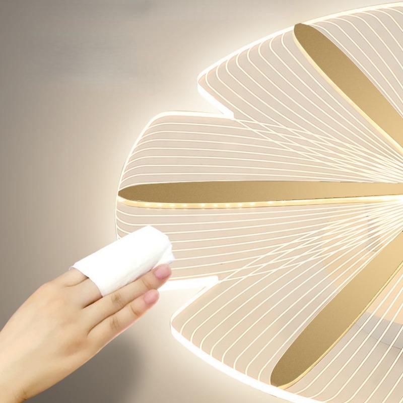Acrylic Petal Lamp LED Modern Simple Ceiling Lamp Personality Creative Bedroom Lamp Children's Princess Room Light