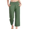 Женские широкие брюки Летние повседневные свободные брюки с девятью точками