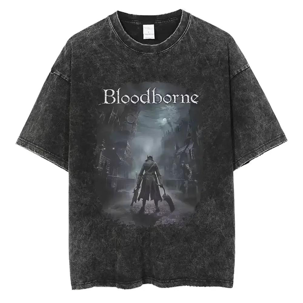 Футболка Bloodborne Графический Принт Стирка Хлопок