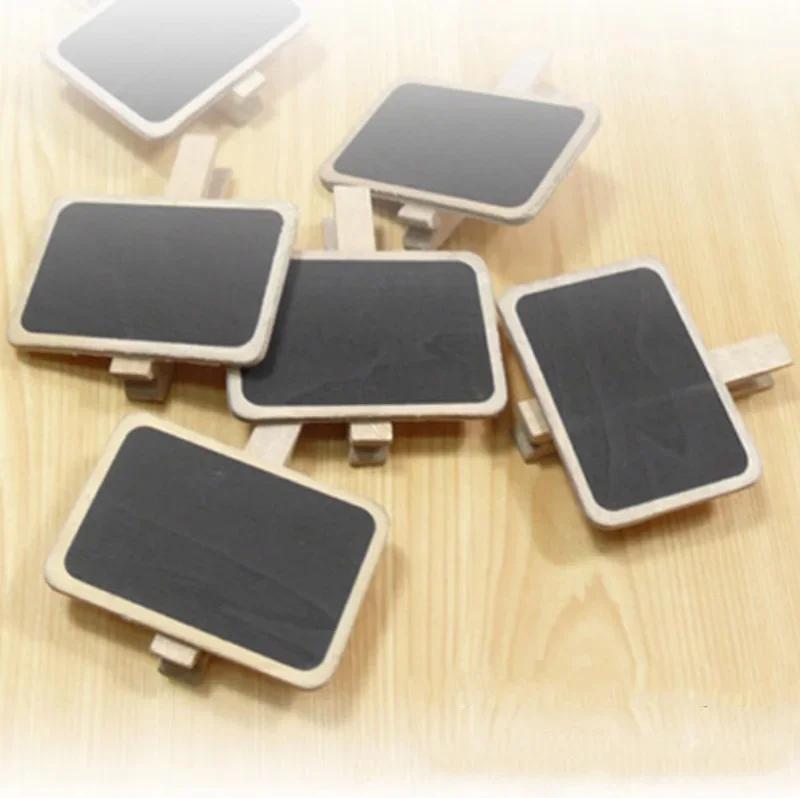 Новый милый и популярный набор из 50 удобных деревянных подвесных заколок для досок объявлений, этикеток с номерами, ценников и поделок в форме сердечек.