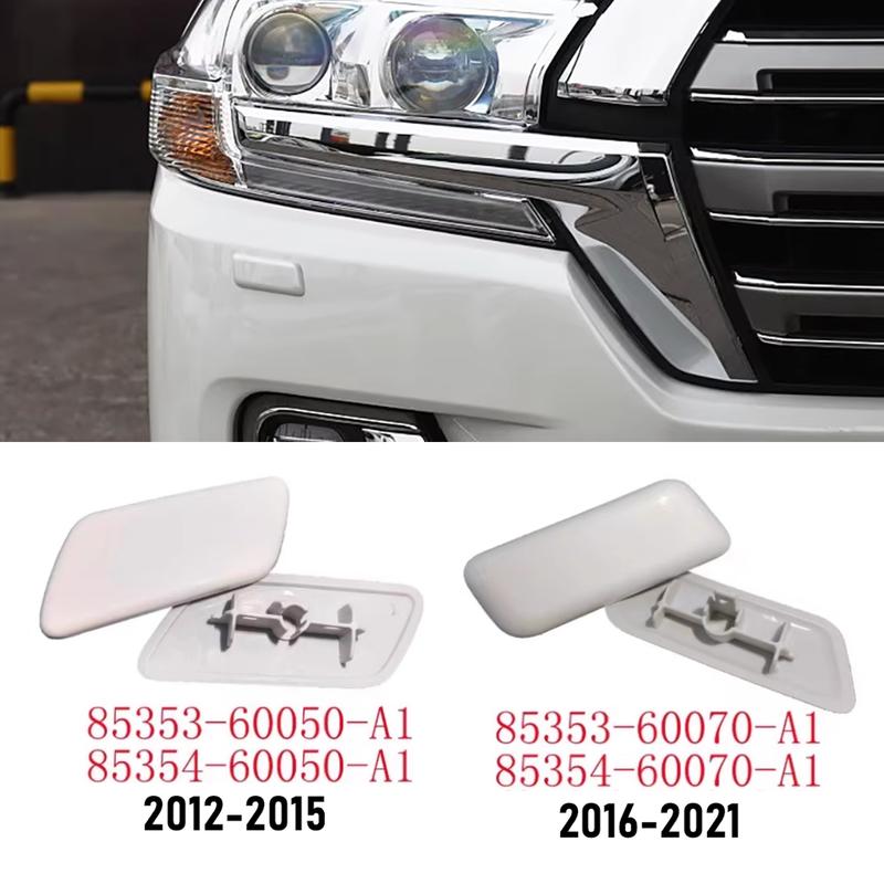 1Pc Front Bumper Headlight Cleaner Washer Nozzle Cover Sprayer Cap Fit For Toyota Land Cruiser 200 LC200 J200 2008-2011 LC300