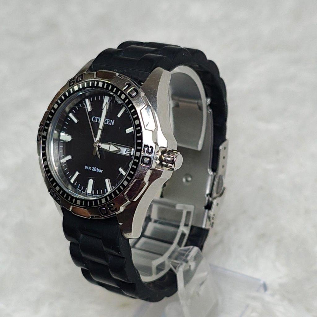 Б/у мужские часы CITIZEN Citizen 20бар дайверский дизайн черный E101-S074215