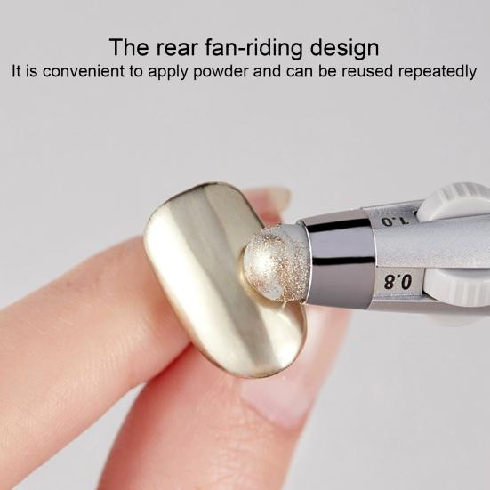 Ручка для доттинга ногтей 4-в-1, 4 размера точек, алюминиевая ручка, маникюрный арт