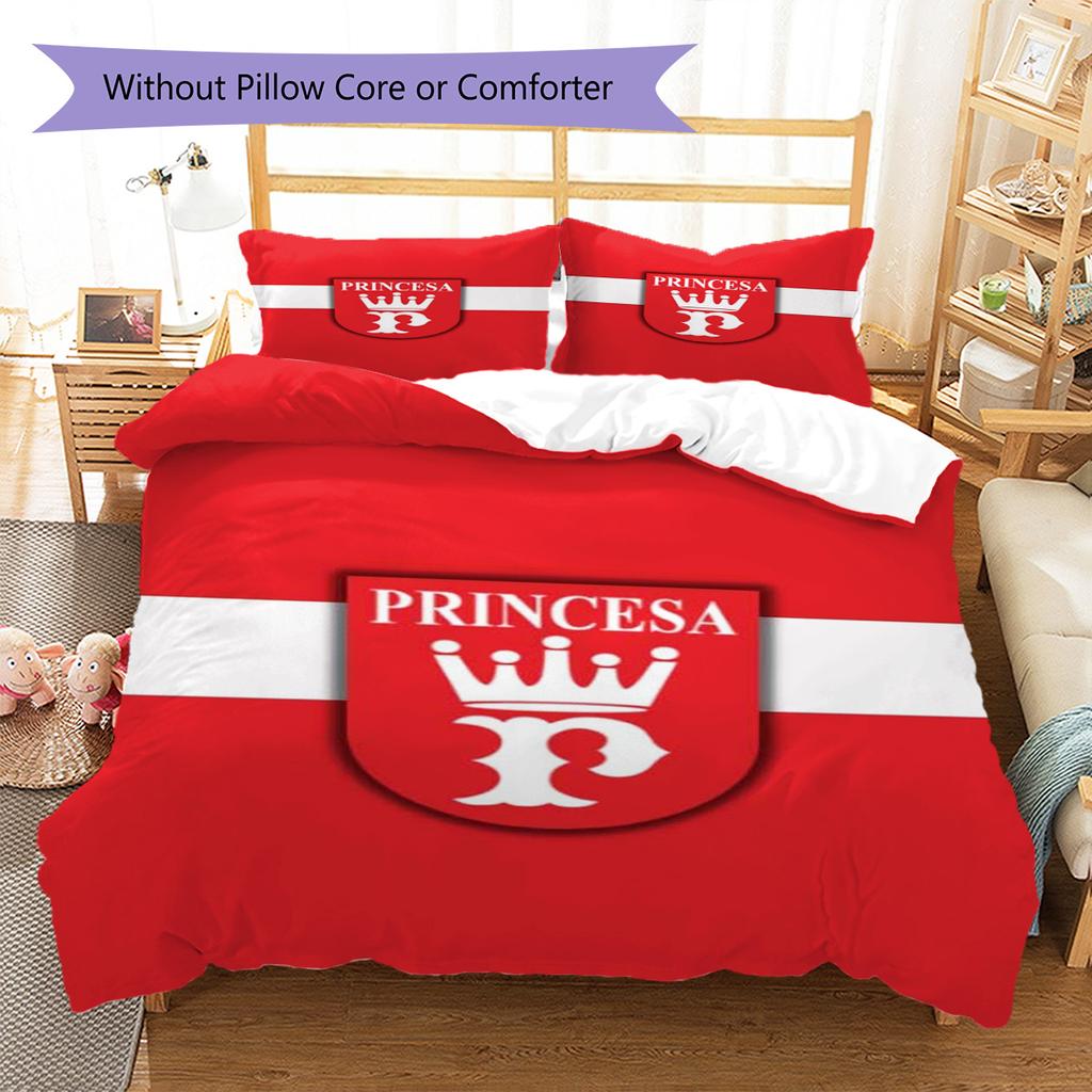 PRINCESA DO SOLIMÕES Pattern Bedding Set Quilt Cover Pillowcase Home Decor Gift (1 * duvet cover + 2 * pillowcase, without core)