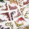 30 Pcs Flowers Corner Stickers PET Sticker Package DIY Diary Decoration Sticker Album Scrapbooking Junk Journal