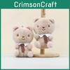 Plush Tie Bear Stuffed Animal With Soft Pp Cotton For Gift For Keychain Teens