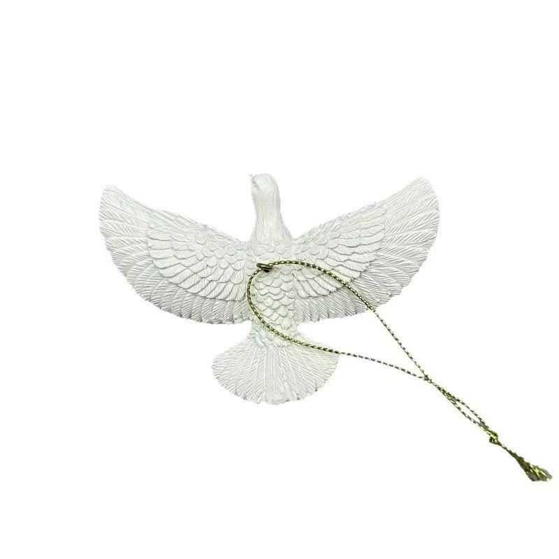 1-6 шт. Подвеска в виде голубей мира из смолы, Рождественское украшение, Фестивальный подарок «Голуби мира», Креативный декор для дома, двора, дружбы