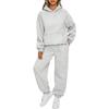 Plus Size Autumn and Winter Ladies Two-piece Casual Hoodie Loose Casual Trousers Sportswear Suit 5XL