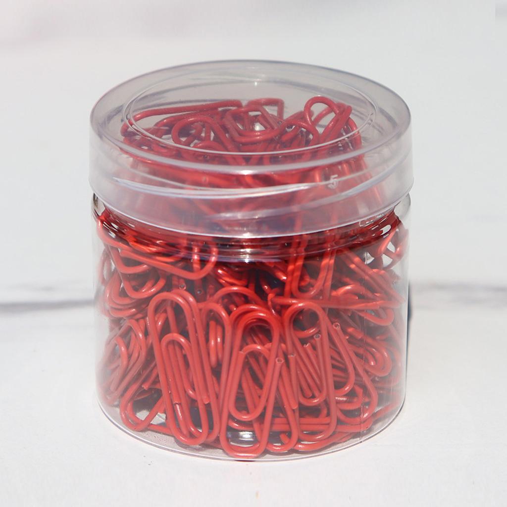 200pcs Paper Clips Notebook Filing Bookmark Rustproof Paperclips Document Organizing For Office School Supplies