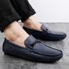 Модная мужская повседневная обувь из натуральной кожи, брендовые удобные слипоны, формальные деловые лоферы, мужская удобная свадебная обувь, мужские мокасины для вождения