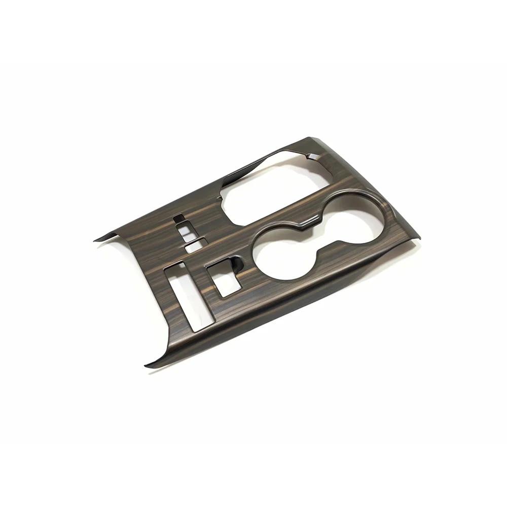 Деревянное зерно 2022, аксессуары для интерьера для Toyota Highlander, панель переключения передач автомобиля, держатель для чашки с водой, декоративная наклейка, крышка