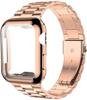 Чехол+Ремешок Ремешок для iWatch Ultra2 49 мм Металлический ремешок из нержавеющей стали Для Apple Watch 9 41 45 мм 44 мм 40 мм Серии SE 8 7 6 5 4 Чехол
