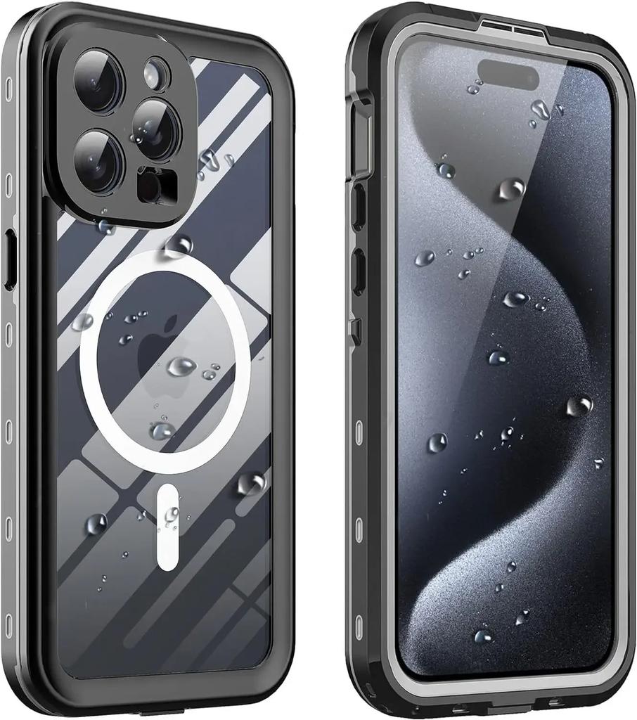 Водонепроницаемый чехол IP68 для iPhone 16 15 14 Plus 13 Pro Max, противоударный, защита от песка, защитный экран