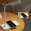 Светодиодный индикатор бронирования USB беспроводная зарядка Светодиодная настольная лампа Порт Прикроватная сенсорная Диммируемая Защита глаз для чтения за столом Домашний ночник