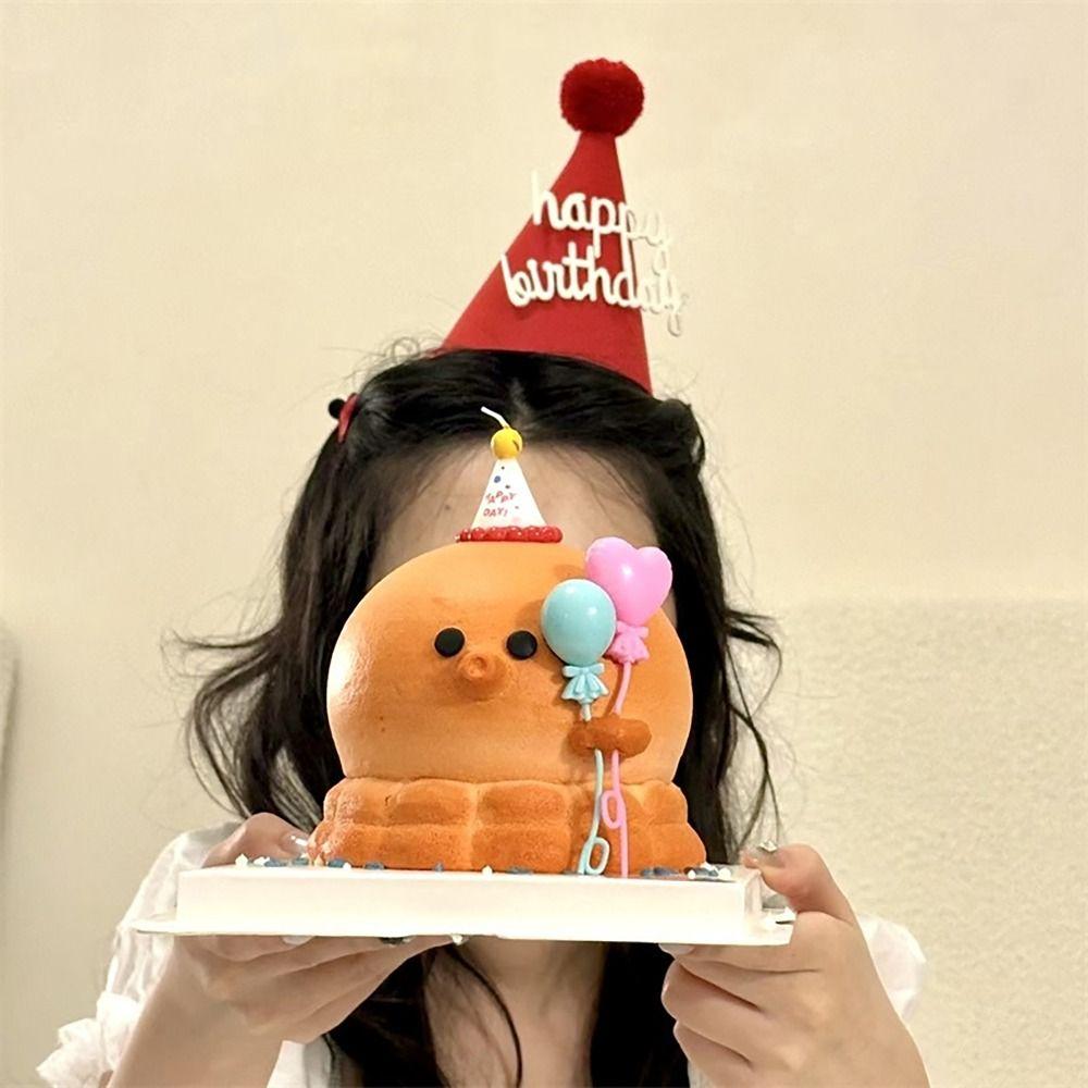 Меховой шарик на день рождения шапка принадлежности для вечеринок украшение для детского душа милый торт топпер для вечеринки декор