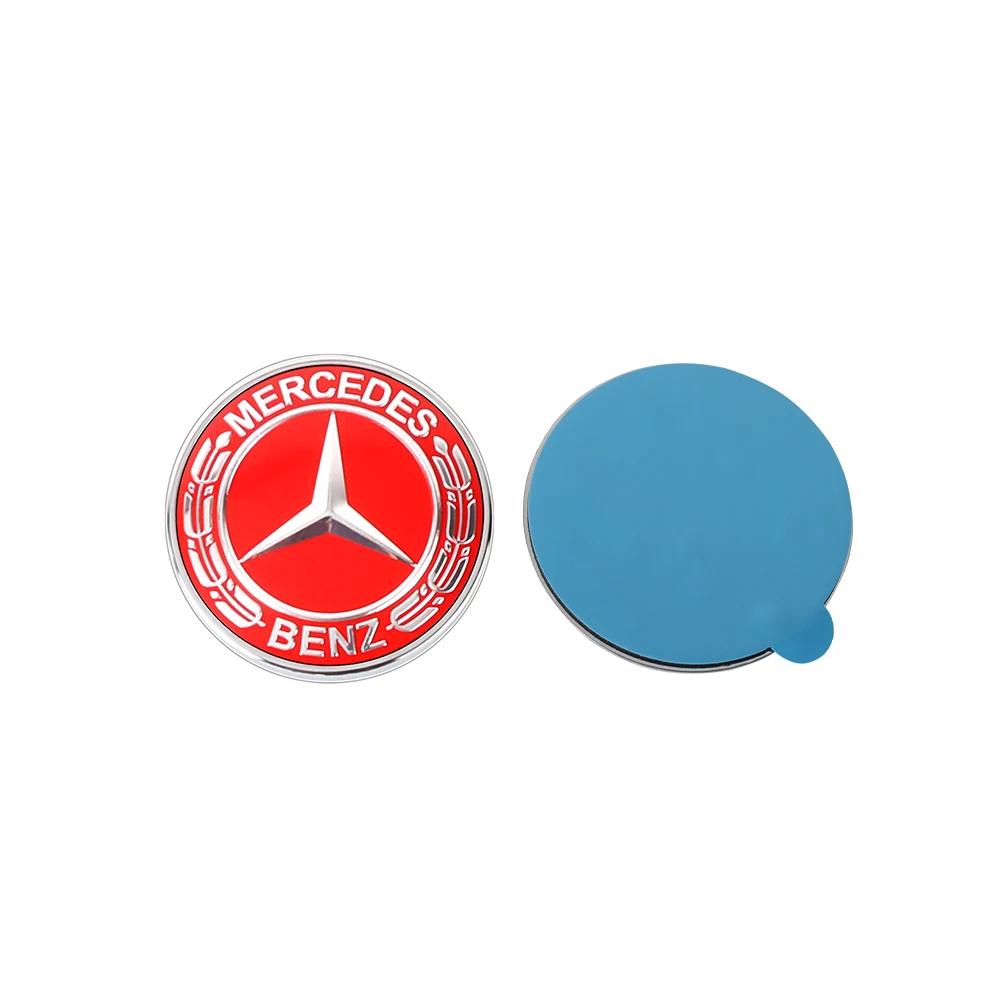 57MM Car Styling Front Hood Emblem  For Mercedes BenzStickers Auto Decoration Decal Accessories A E Class W205 W204 GLC CLA W447