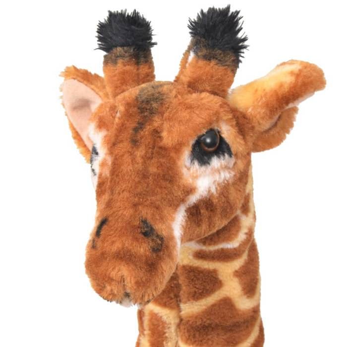 VidaXL Jouet en peluche Girafe Marron et jaune XXL 91336