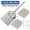 SDS Plus Rotary Hammer Drill Floor Scraper Tool Kit with 4 Inch Wide Blade for Efficient Masonry Work Power Tool Shovel