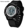 Обратный отсчет Мужские студенческие электронные часы мужские многофункциональные спортивные водонепроницаемые часы с двойным дисплеем