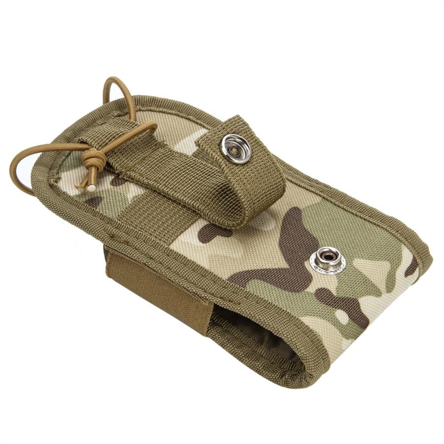 Outdoor Tactical Radio Walkie Talkie Bag Portable Interphone Pocket Camo Nylon