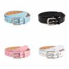 Jeans Decor Y2K Wide Belt Love Heart PU Leather Waistbands Lovely Rhinestone Waist Belt  Daily