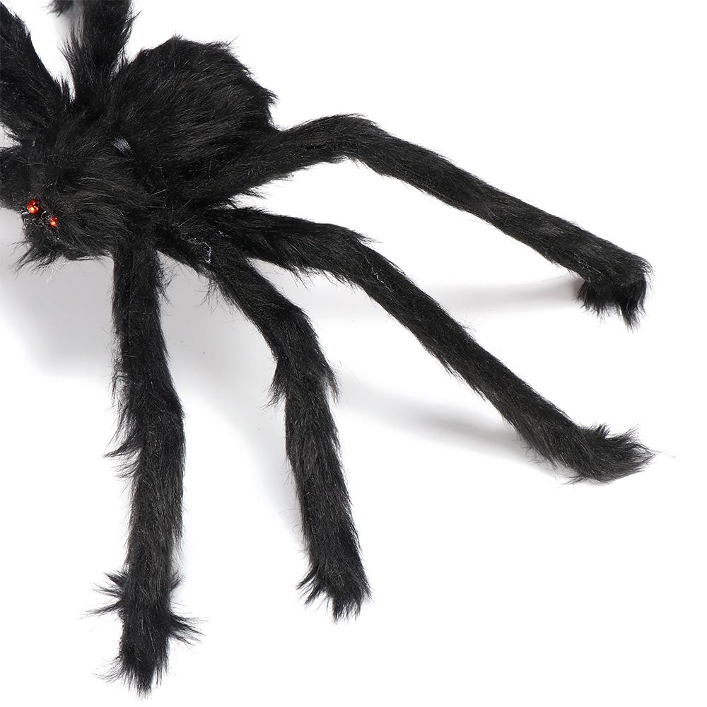 Prank Props Party Supplies Halloween Decoration Black Plush Spider Haunted House Bar Ornament