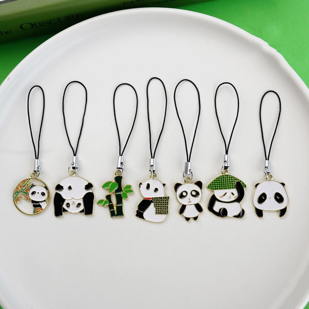 Panda Cute Phone Strap Animal Mobile Phone Pendant Cellphone Rope Phone Charm Lanyard Bag Pendant