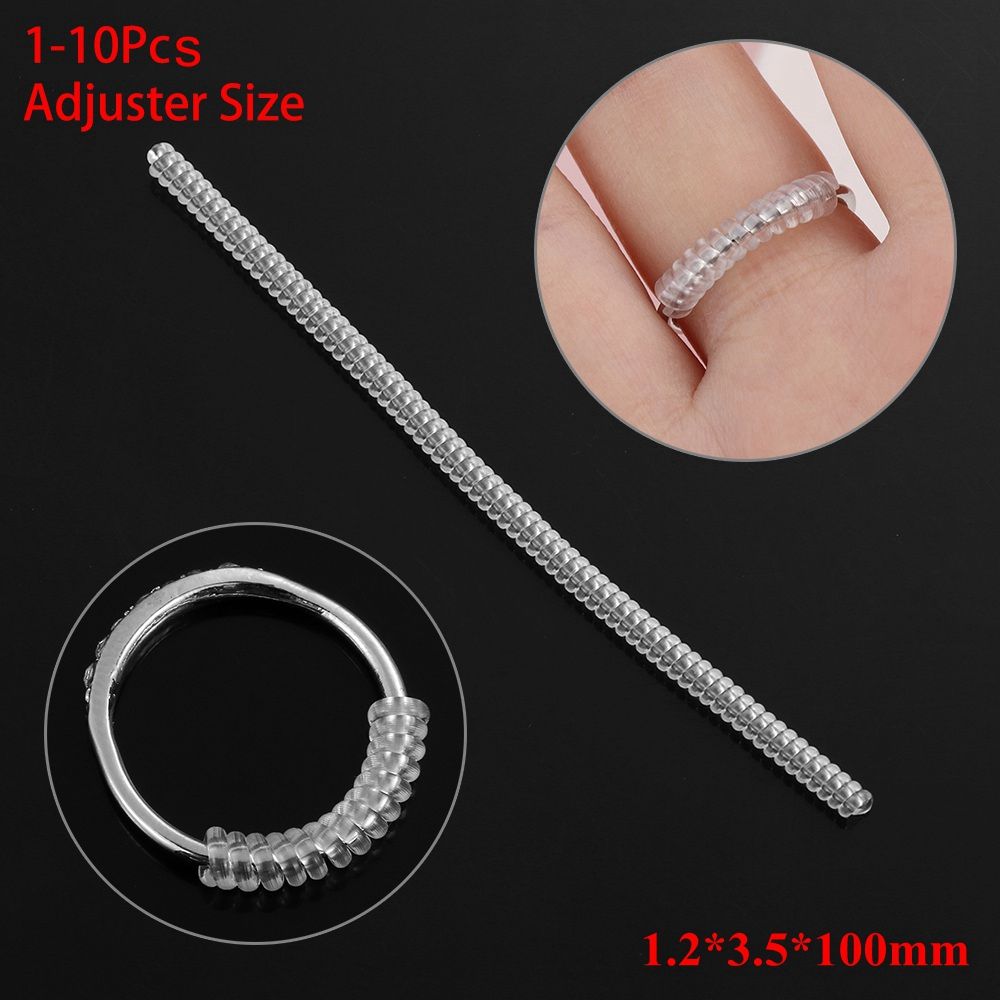 Spiral Jewelry Parts Resizing Tools Tightener Reducer Ring Size Adjuster Shell Hard Guard