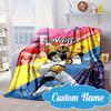 Custom Name Power-Rangers Heroes Blanket bed sofa Blanket Flannel Blanket for Camping, Hiking, Picnic Essentials,gift for Fan family
