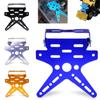Electroplate Aluminum Alloy Motorcycle Rear License Plate Frame Motorbike Scooter Number Plate Holder 5 Colors