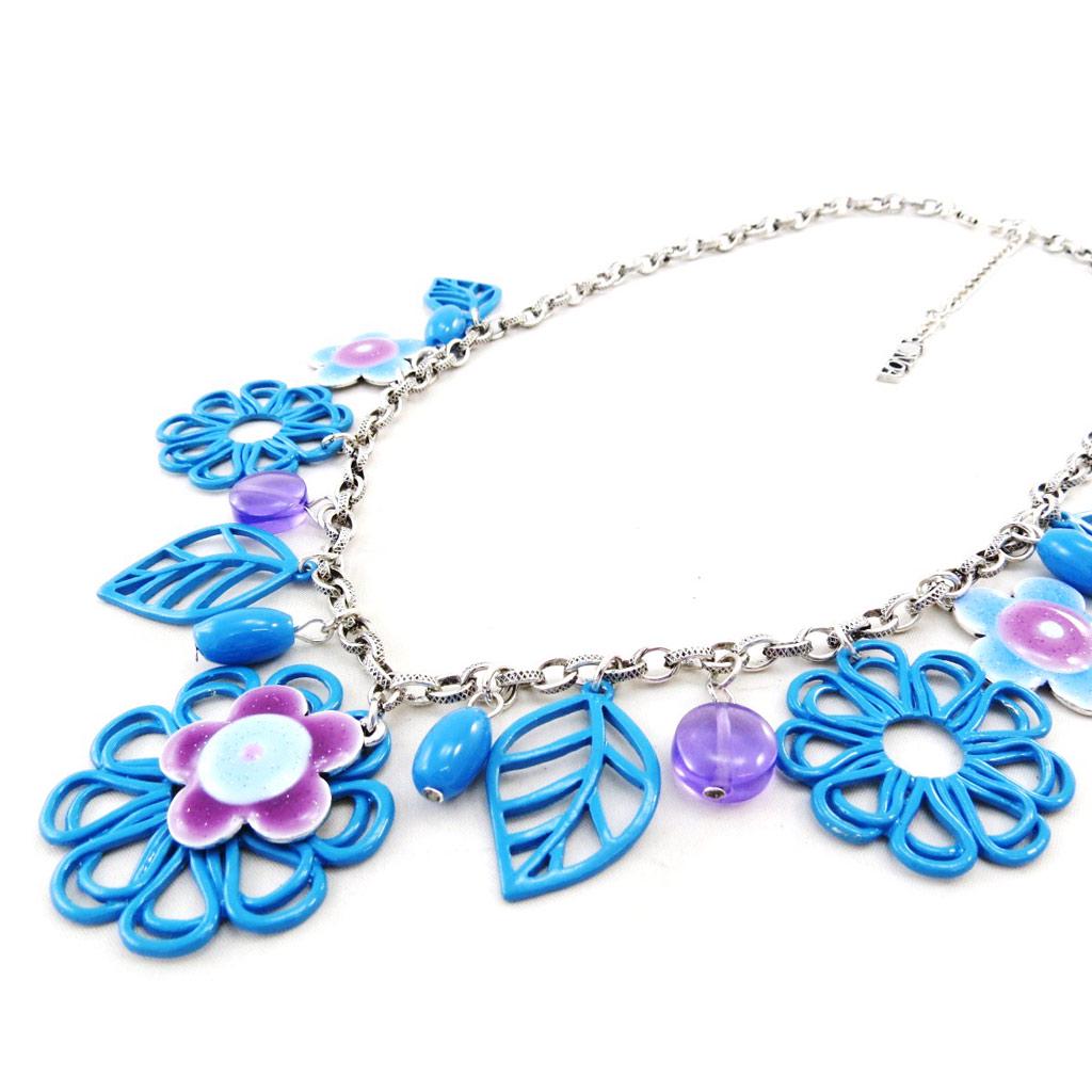 NOA [I9940] - Синее дизайнерское колье Vahiné