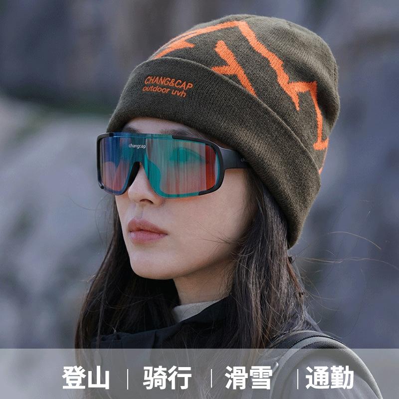 Letter embroidered army green wool hat women's year autumn and winter versatile hat showing the face small warm bald hat